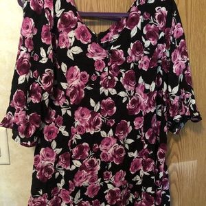 Black rose torrid blouse